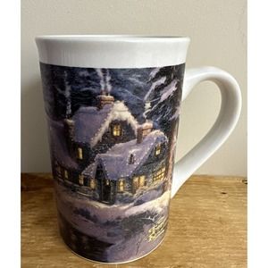 Thomas Kinkade‎ "Holiday at Winter’s Glen" 12 oz Coffee Mug Cup